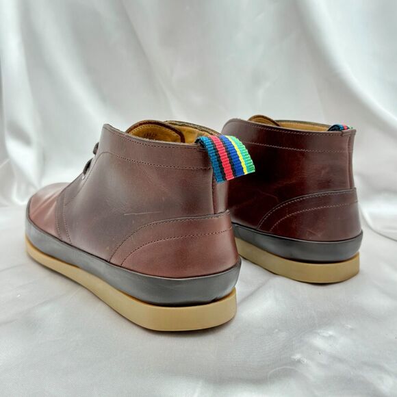 Paul Smith Cleon Brown Leather Men’s Size 7 Lace Up Chukka Boots 15179 main image 7